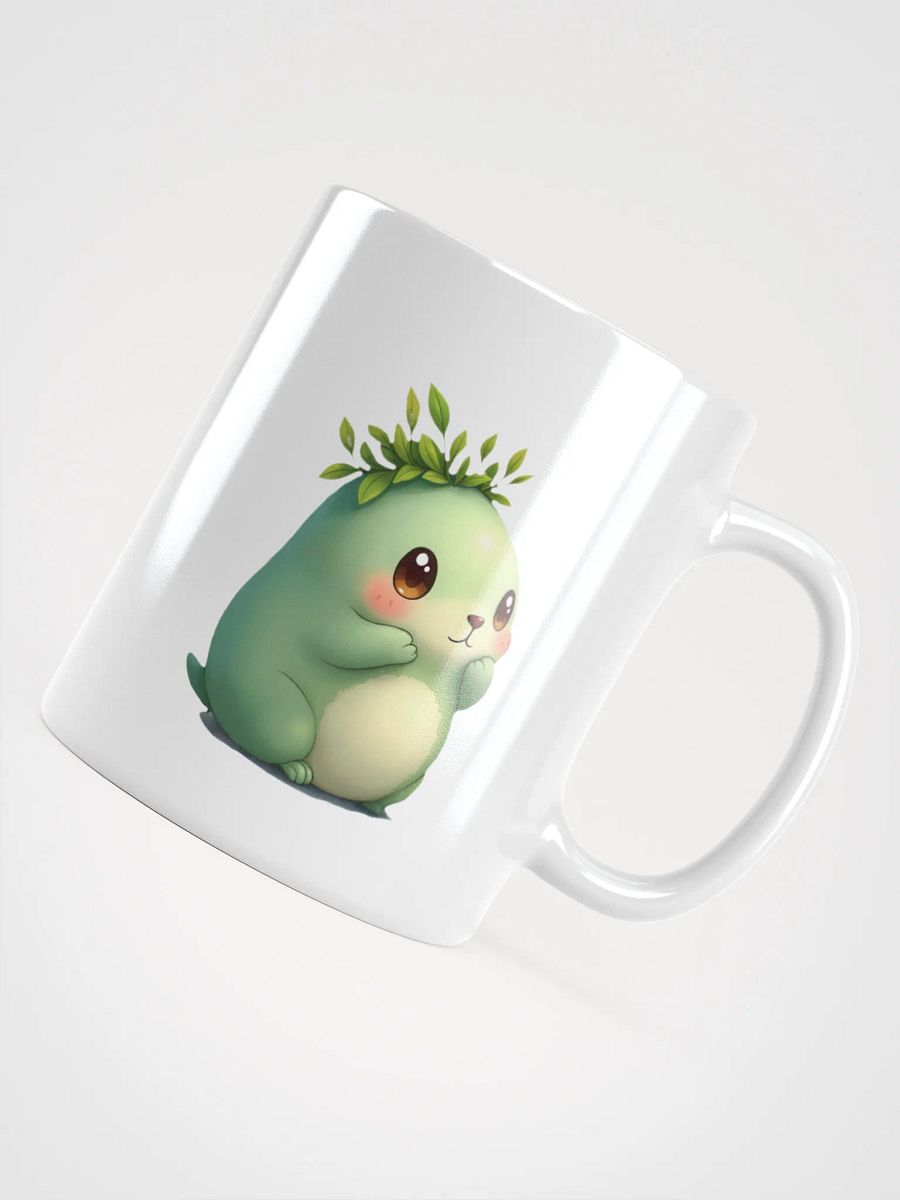Whimsical Plant Creature White Glossy Mug product image (4)