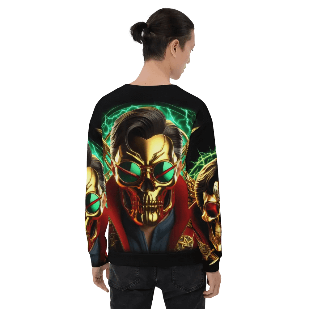 Golden Robot-Skull Face - Unisex Sweatshirt #34 product image (9)