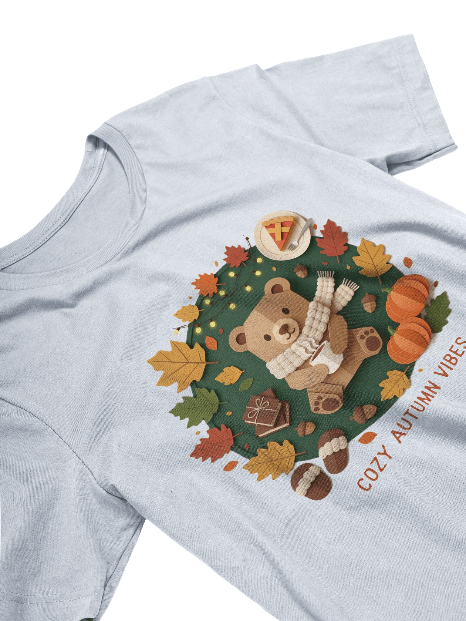 Cozy Autumn Vibes Bear T-Shirt product image (3)