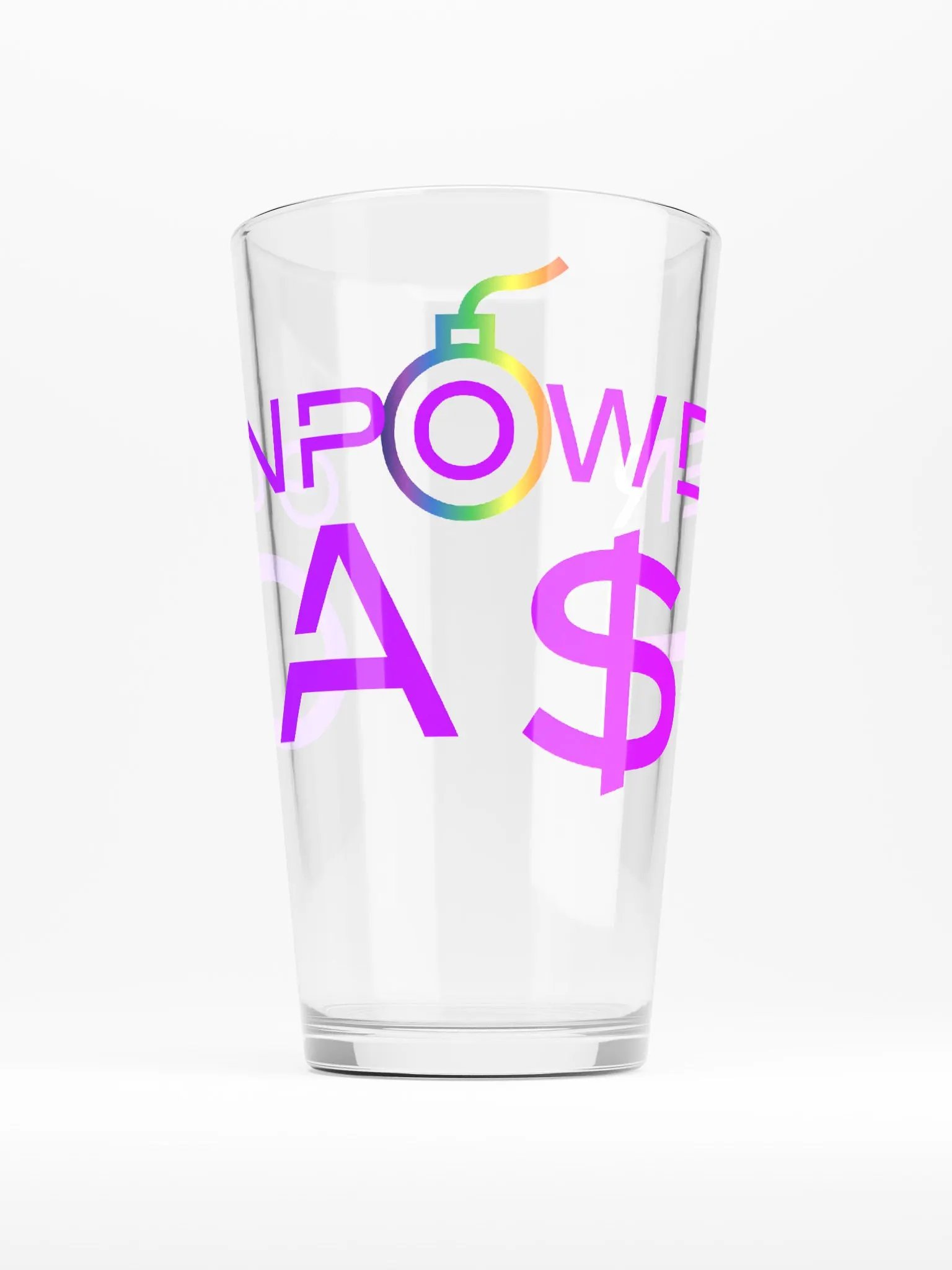 Gunpowder Cash Pint Glass (Name and Logo) product image (1)