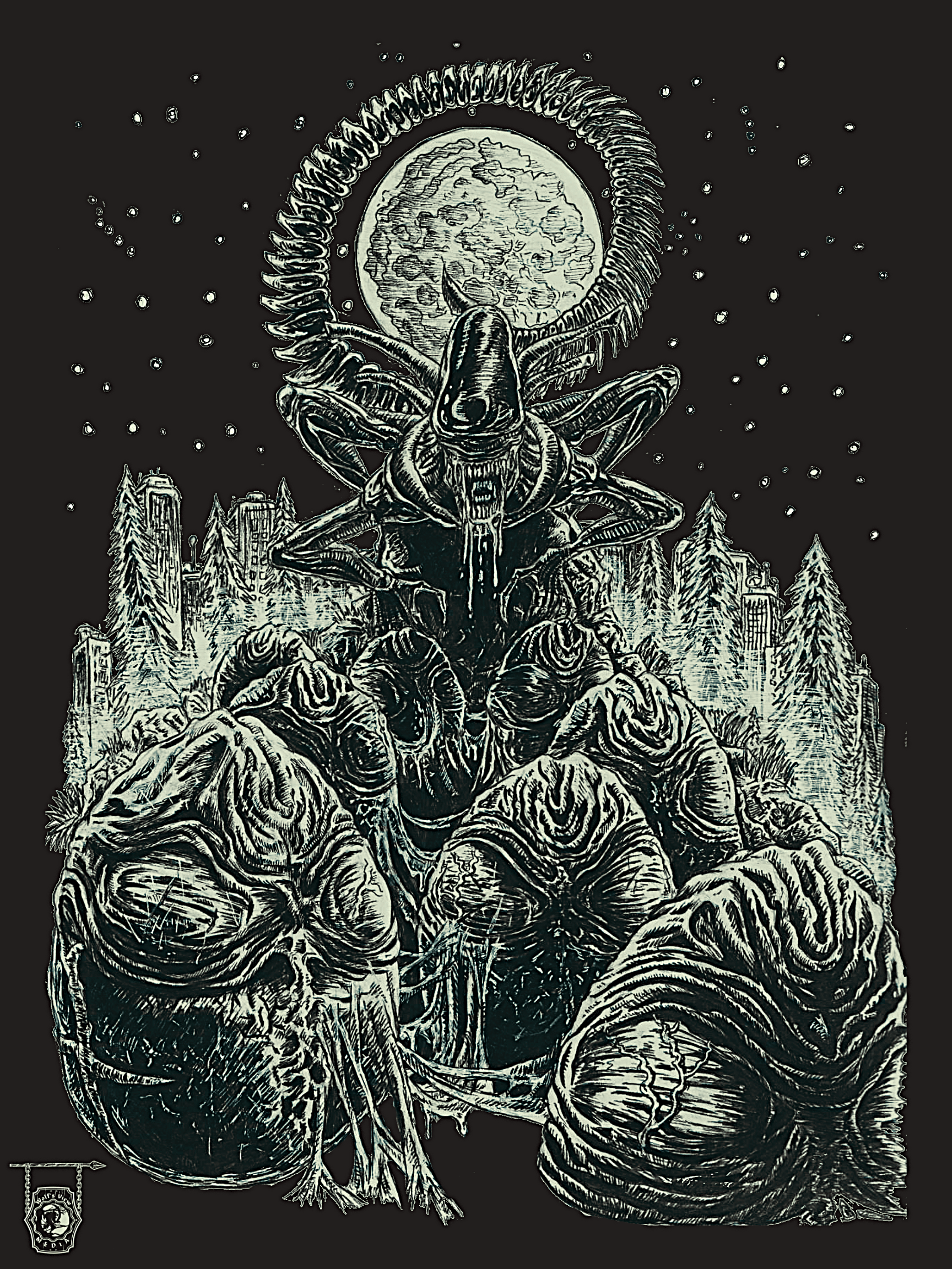 Dark Idols- Alien- Art Print 1/2 product image (1)