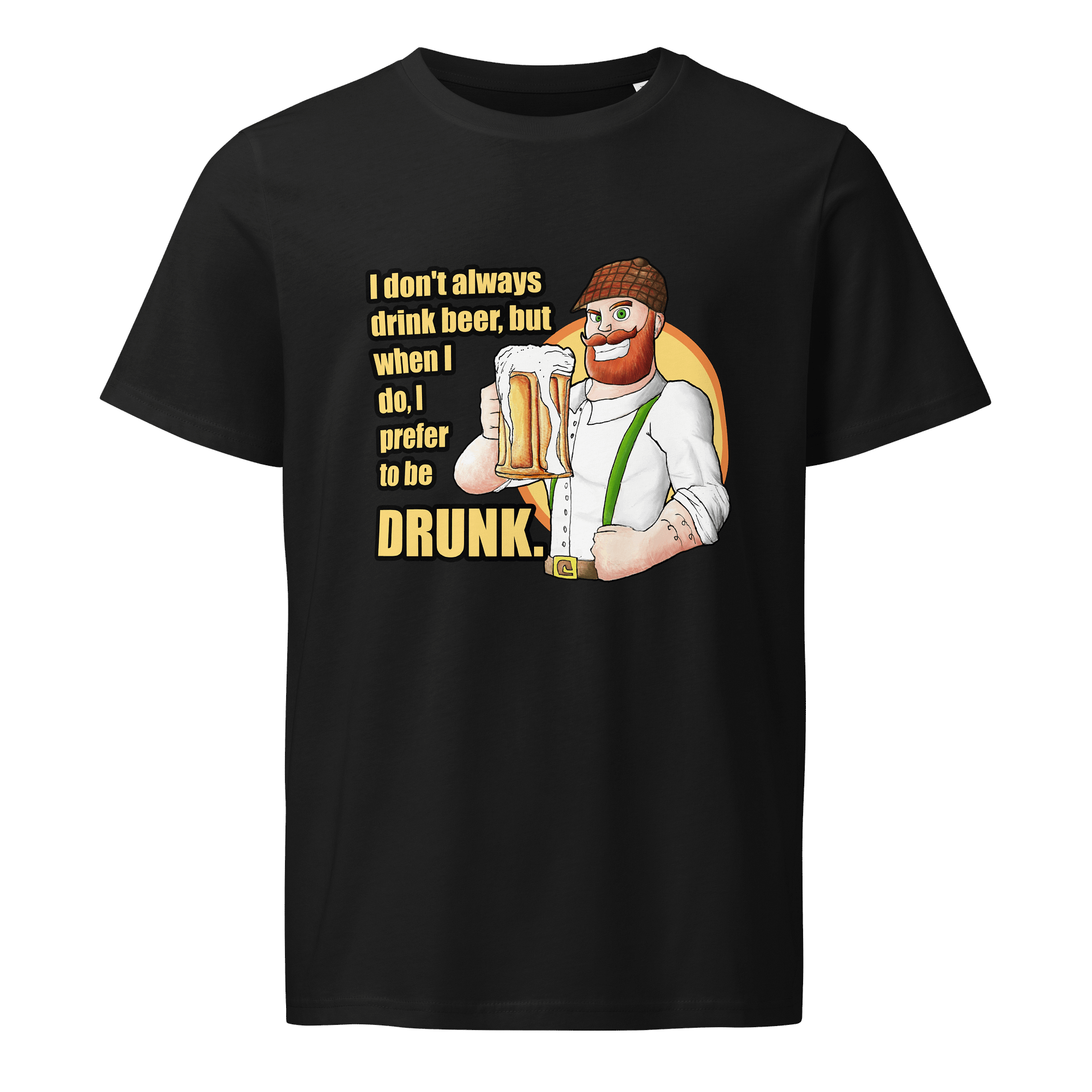 Beer lad 4 organic t shirt front product image (1)