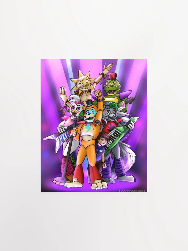 Fnaf: SB "Let's Rock!" Poster product image (1)