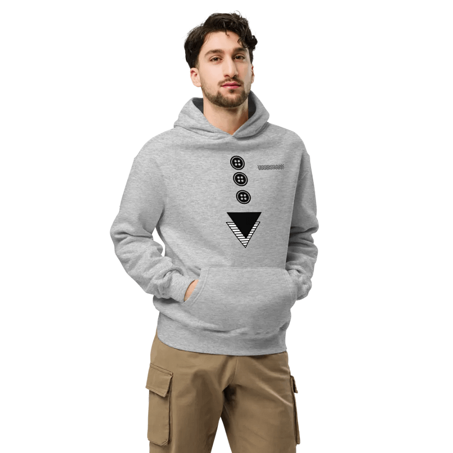 Triangles with buttons and hankie Unisex Premium Oversized Hoodie product image (17)