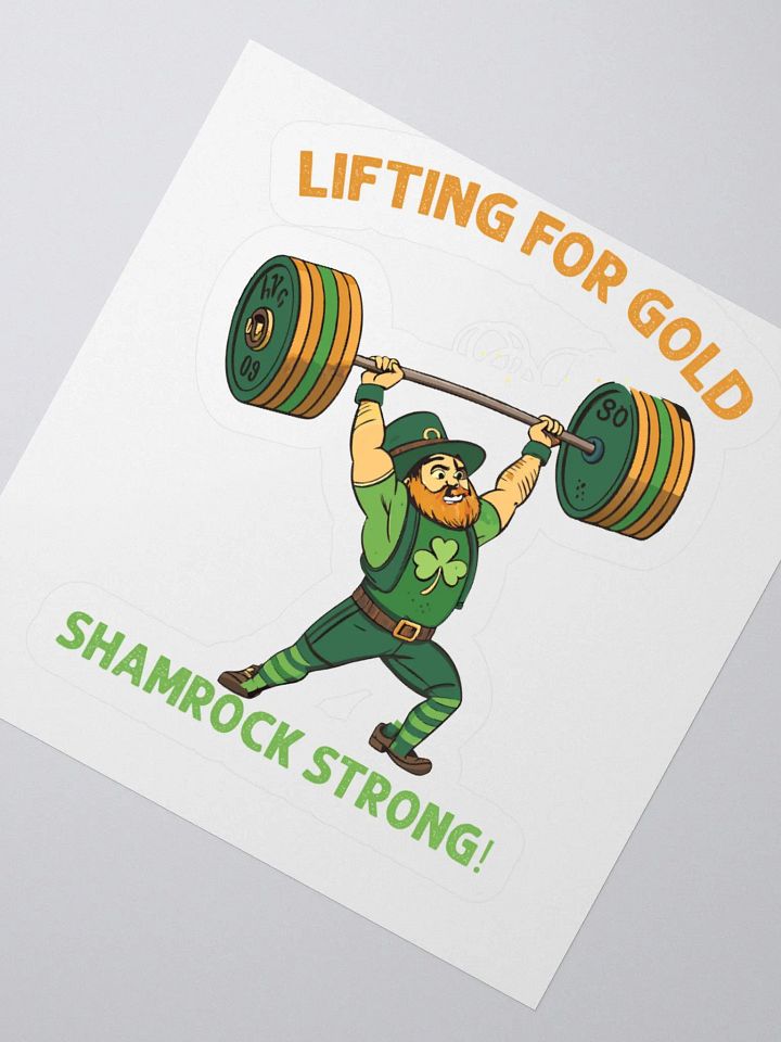 Lifting for Gold Shamrock Strong Sticker Set product image (6)