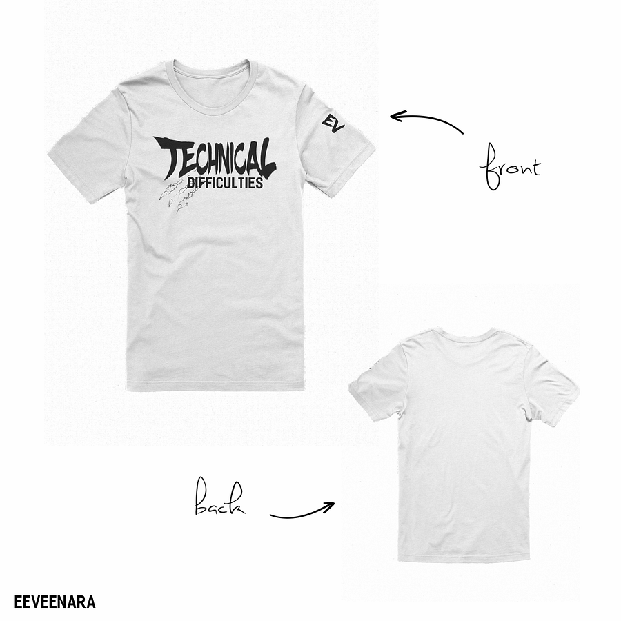 TECHNICAL DIFFICULTIES TEE - [WHITE] product image (7)