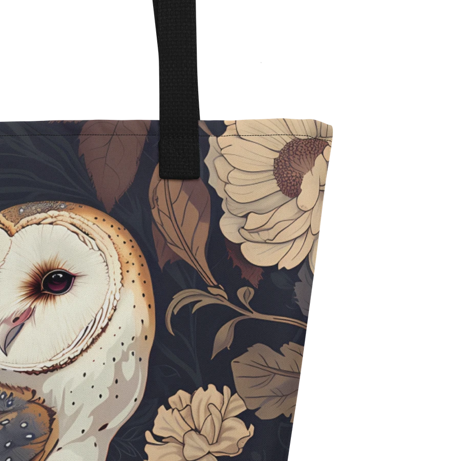 Tote Bag: Adorable Owl Classic Elegant Bohemian Vintage Style Design product image (5)