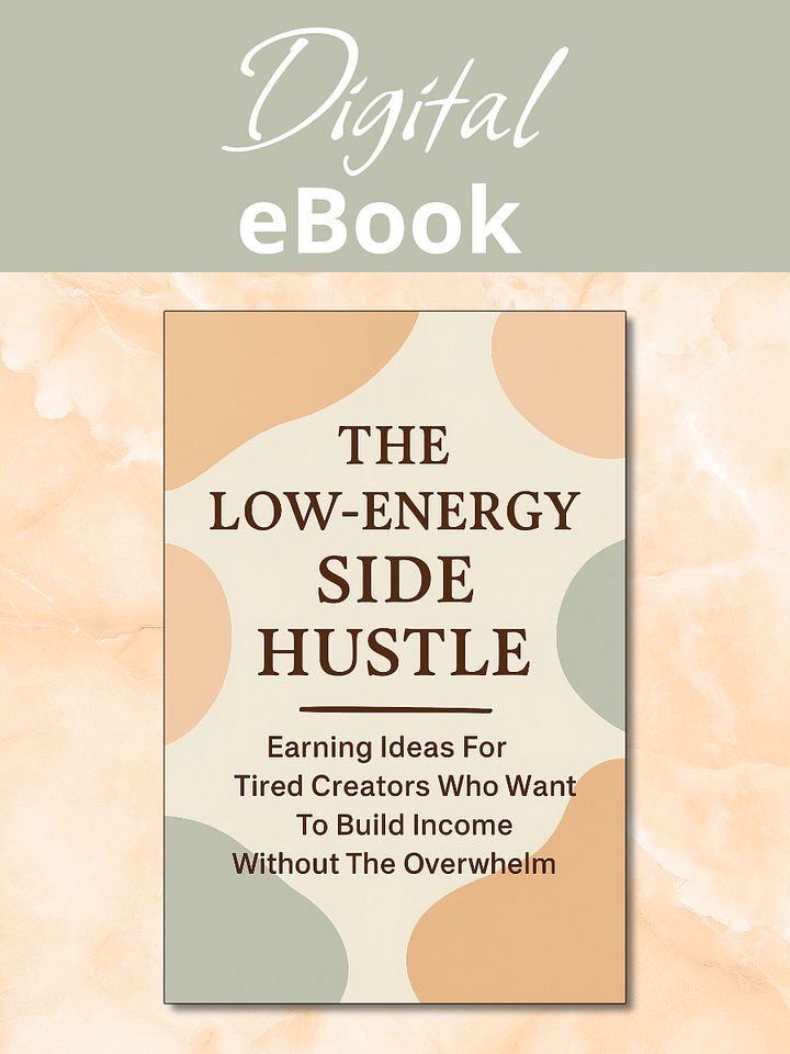 The Low-Energy Side Hustle eBook product image (1)