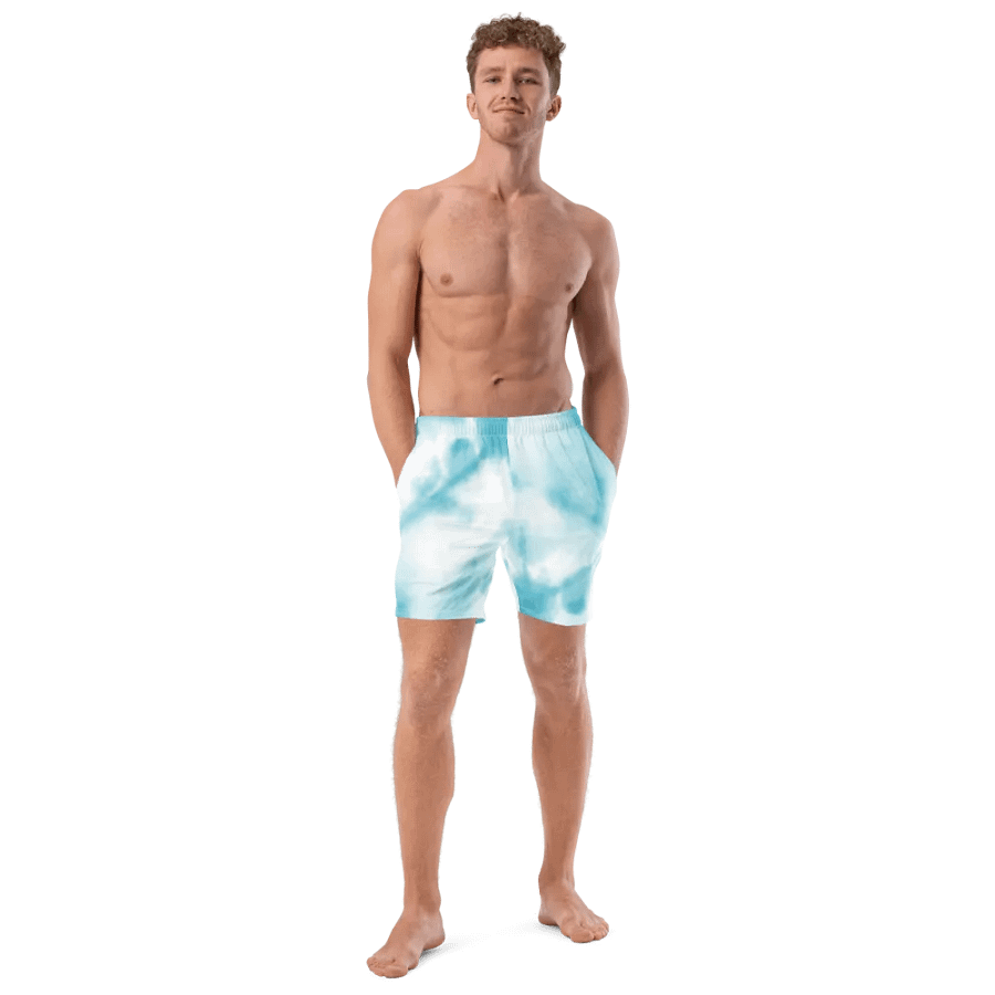 Blue Tye Dye Swim Trunks product image (10)
