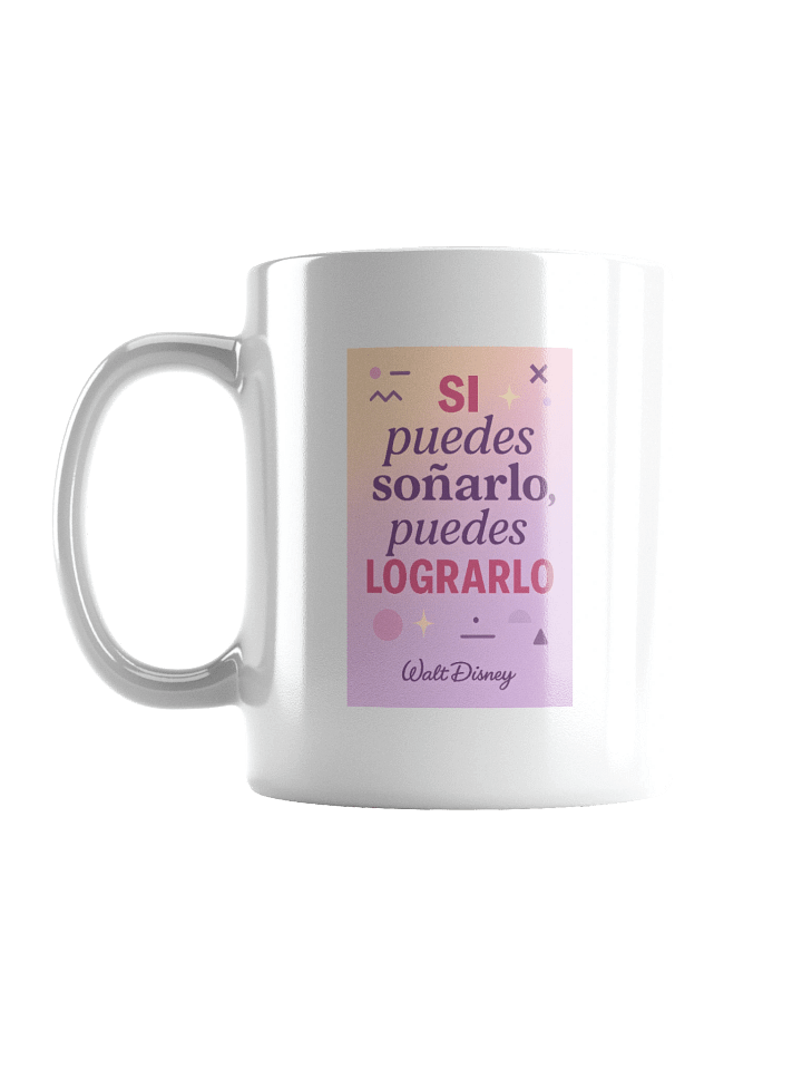 TAZA inspiracional moderno con cita de Disney sobre sueños y logros product image (2)