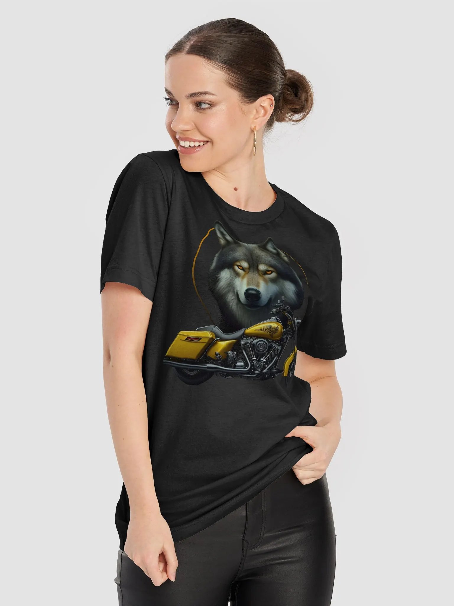 Motorcycle and Wolf - Unisex T-Shirt #3 product image (8)