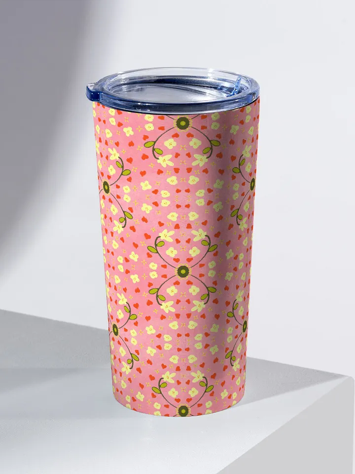 Hearts and Flowers Pink Tumbler product image (2)