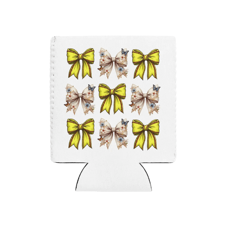 Spring Bows Softball Butterfly Breeze Can Cooler product image (1)