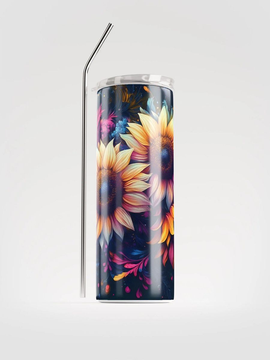 Sunflower Swirl Stainless Steel Tumbler product image (2)