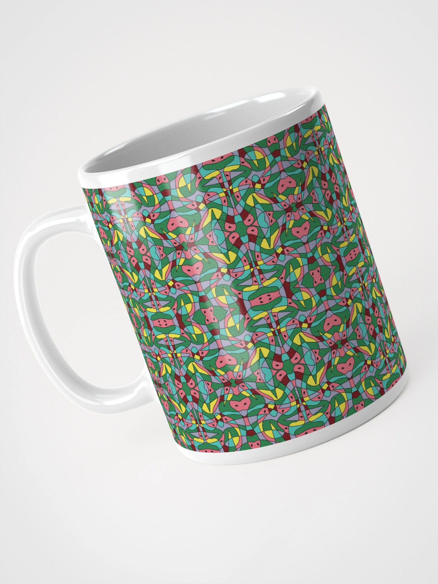 Watermelon Bloom – Glossy Ceramic Mug product image (3)