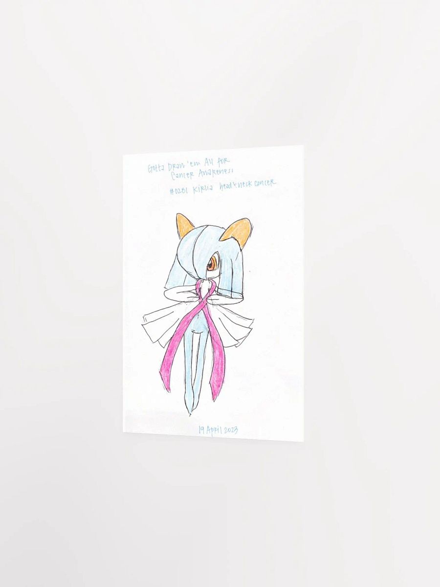 Ballerina Monster with Head and Neck Cancer Awareness Ribbon product image (2)