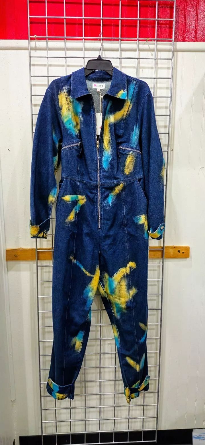 XL Latiste TieDye Denim Jumpsuit with Zipper product image (1)