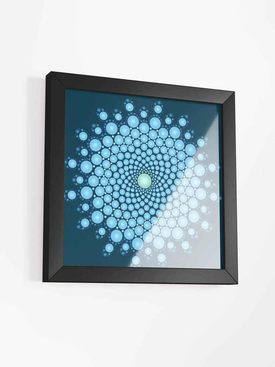 Blue Dot Mandala Framed High-Quality Matte Poster product image (14)