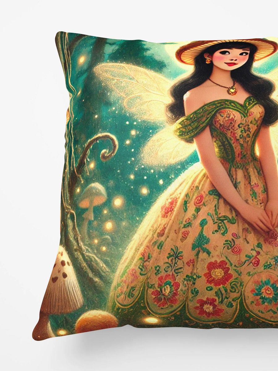 Mushroom Fairy in Enchanted Forest Pillow product image (4)