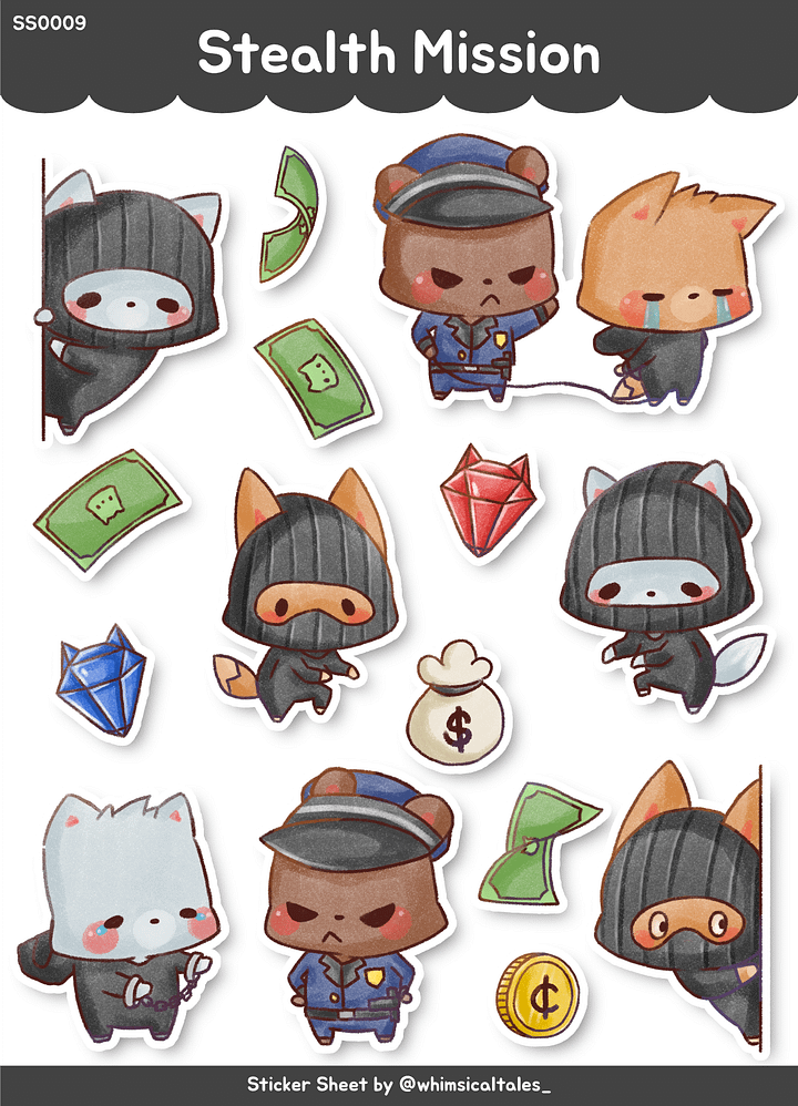 Stealth Mission | Sticker Sheet product image (1)