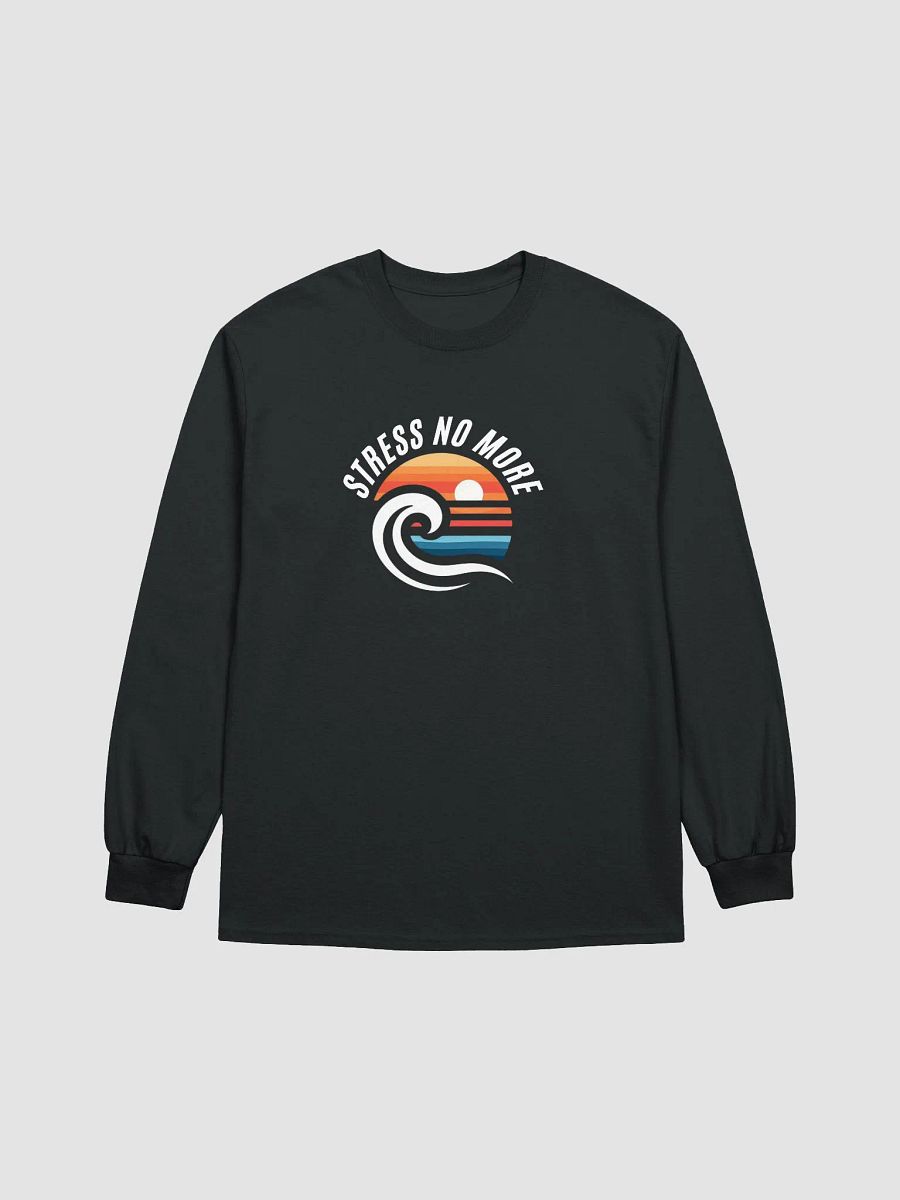 Sunset Wave Long Sleeve Tee | stress no more product image (11)