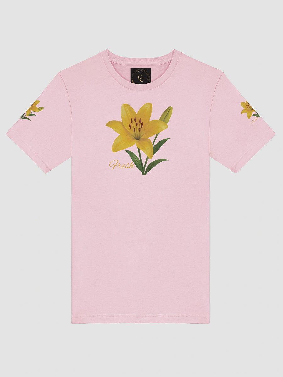 Fresh Yellow Lily Flower – Botanical Floral Graphic Tee product image (27)