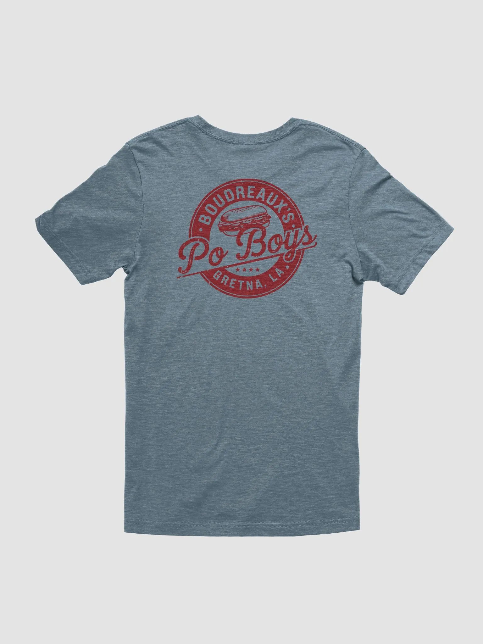 Boudreaux's Po Boy's Logo Bella+Canvas T-Shirt product image (44)