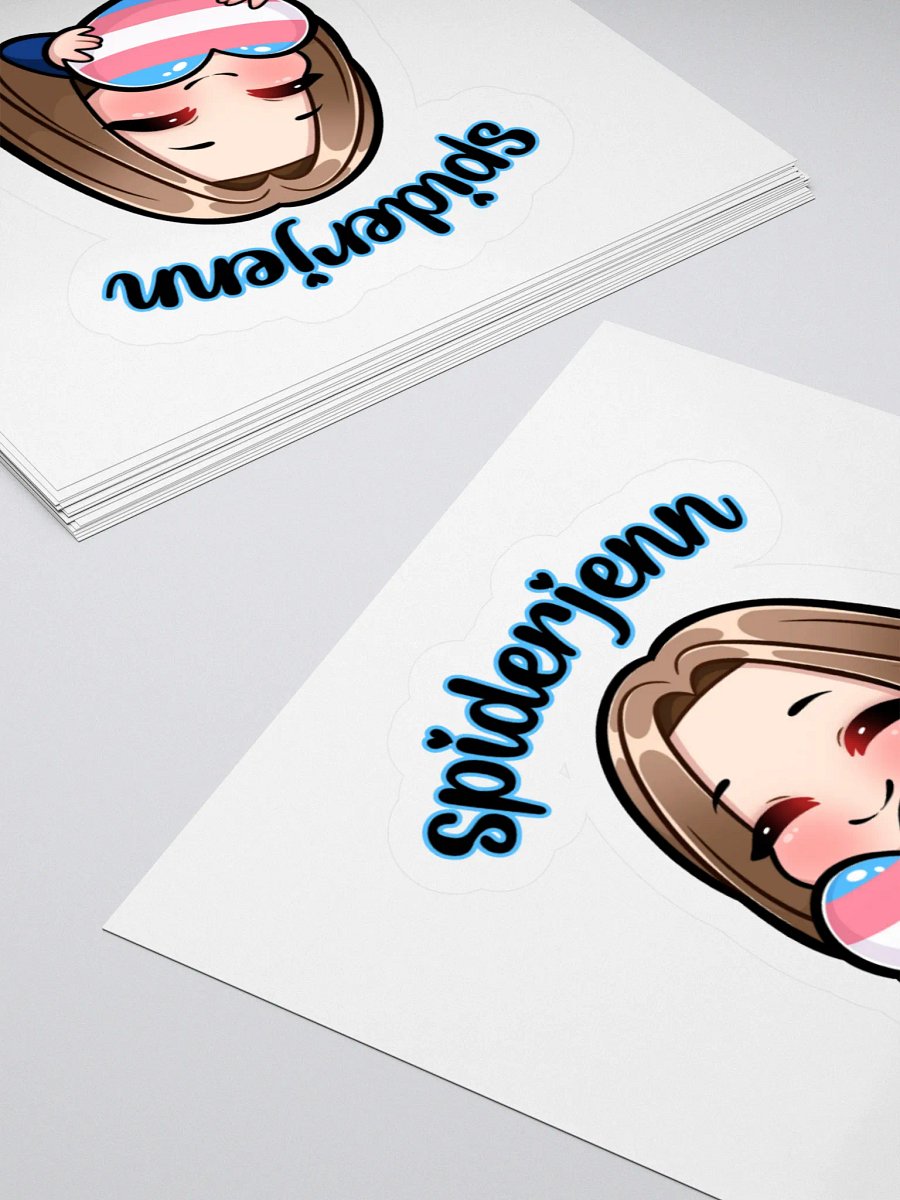SpiderJenn Trans Heart Sticker product image (4)
