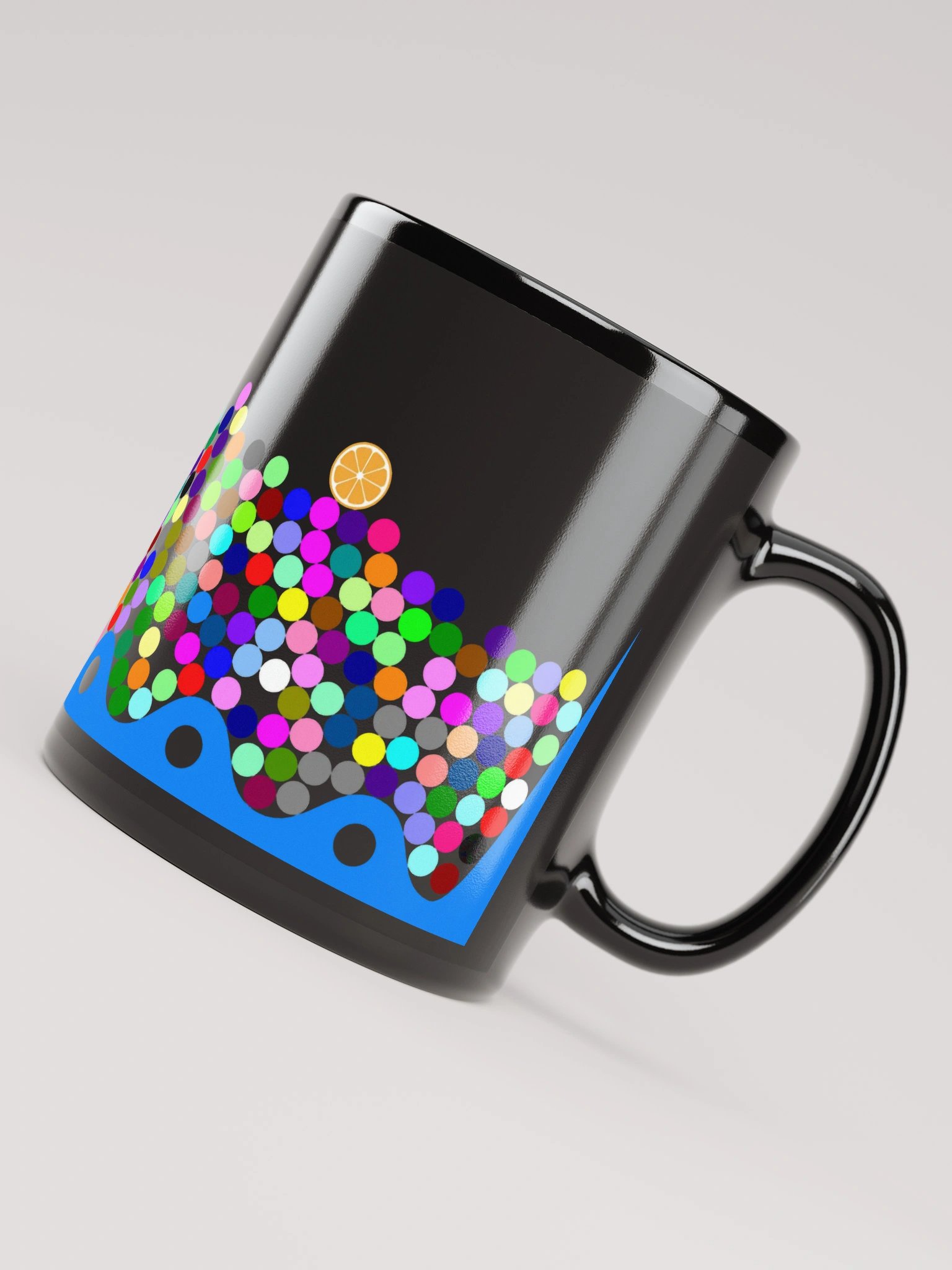 Colorful Marbles Mug (Black) product image (8)