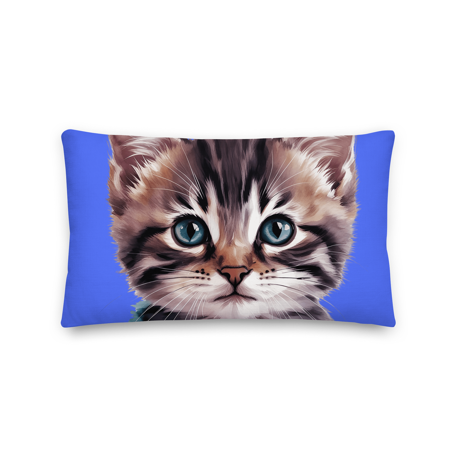 Cat Cushion/ Pillow Neon Blue product image (1)