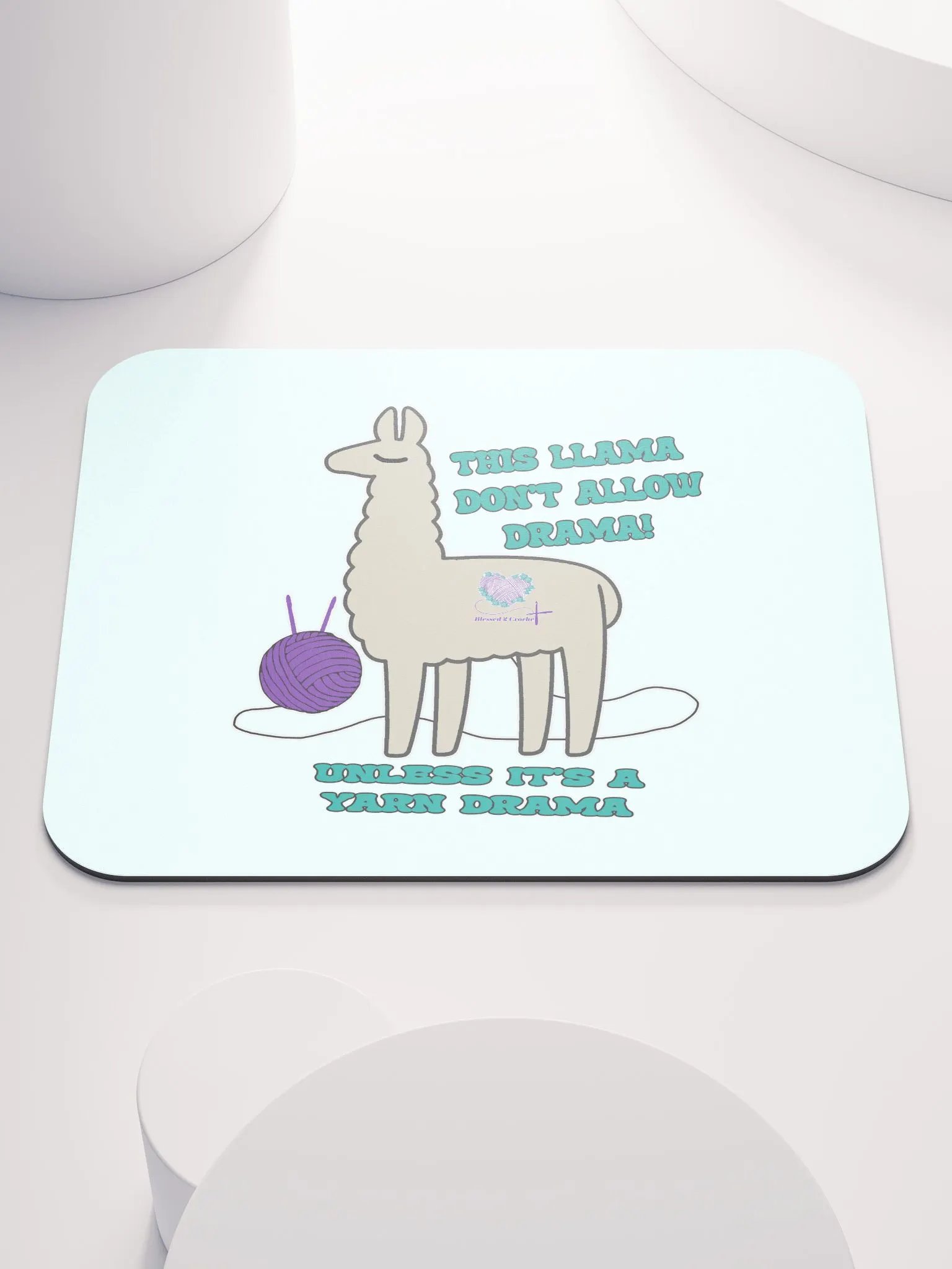 No Drama Lama Mouse Pad product image (1)
