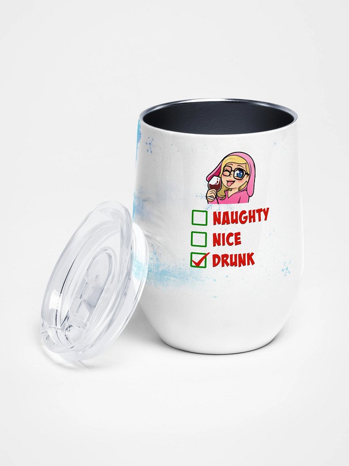 Naughty, Nice, Drunk Wine Tumbler product image (1)