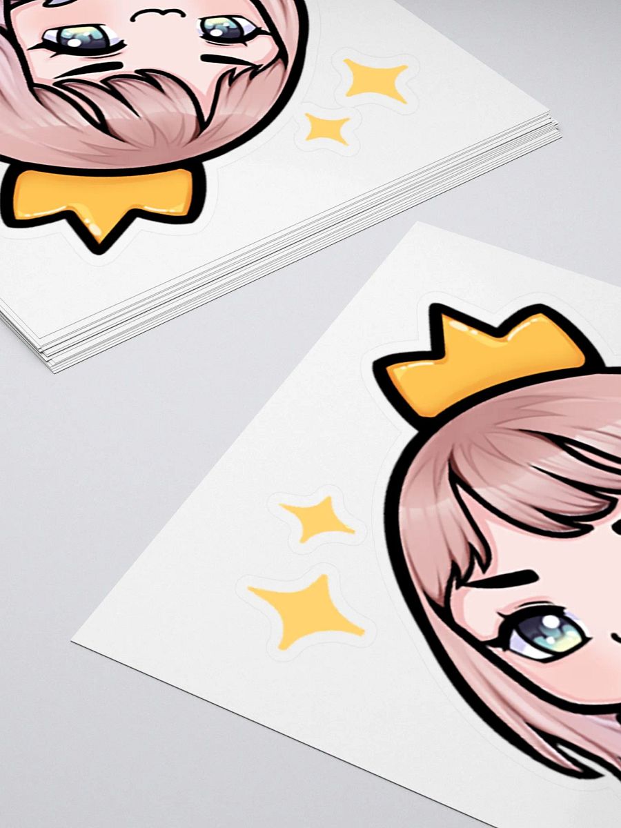 Lara Silverfox Vtuber Kawaii Smug Sticker Scuff Queen v1 product image (4)