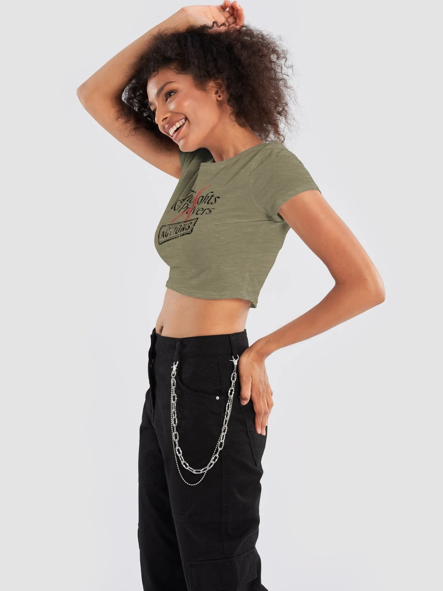 No More Thoughts & Prayers Crop Top product image (19)