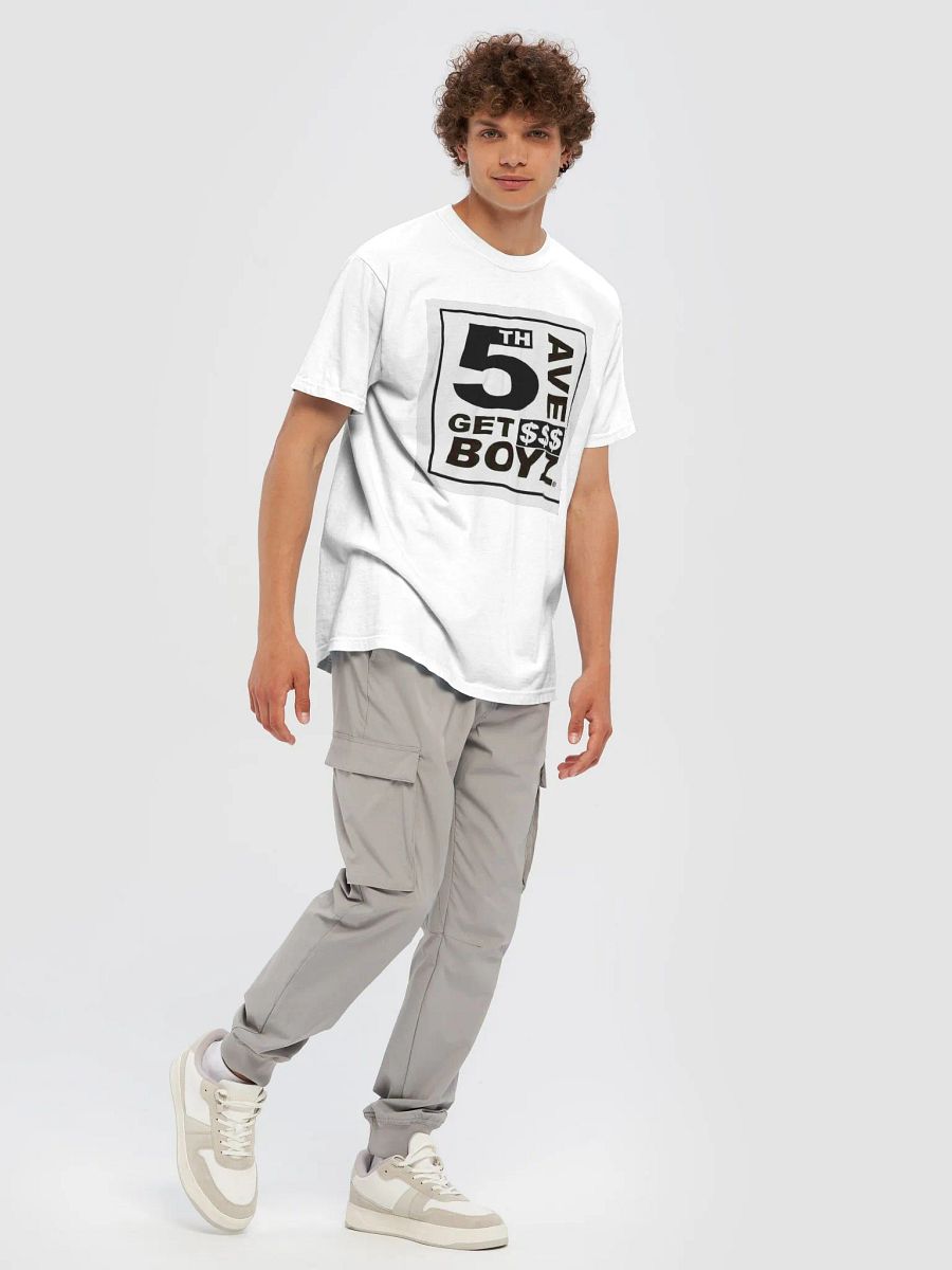 5th Ave Get $$$ BOYZ T Shirt White product image (7)