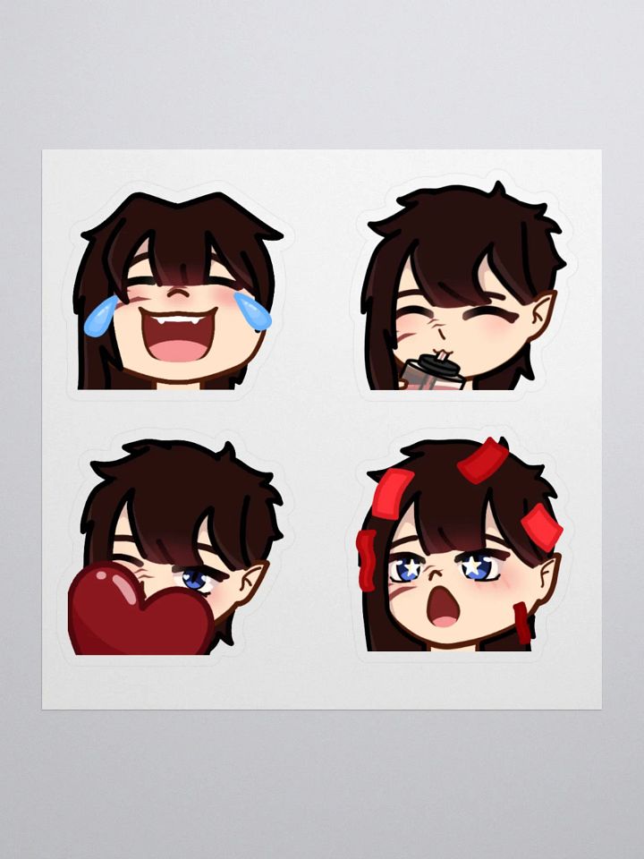Chibi Cornell Emote Stickers! product image (3)