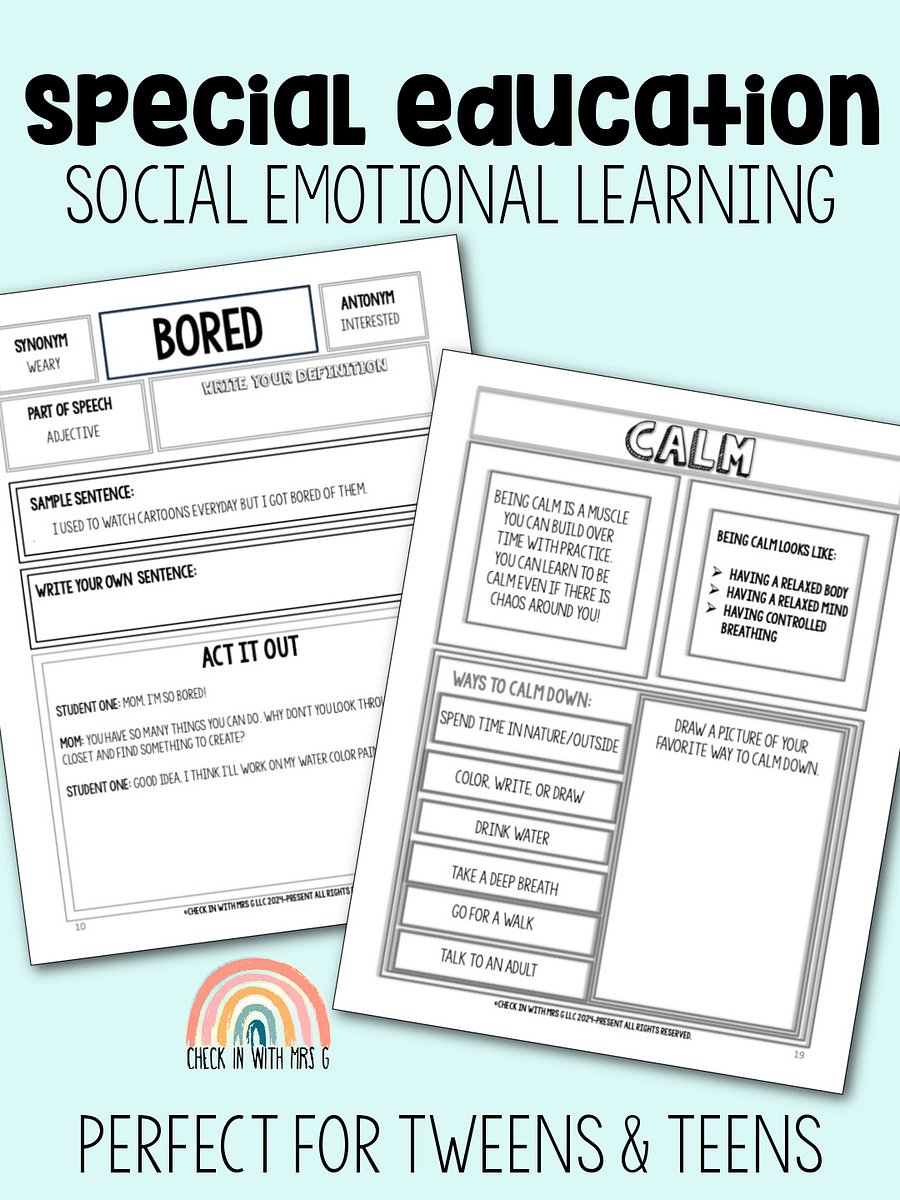 Emotions for Autism Workbook- Instant Download product image (2)
