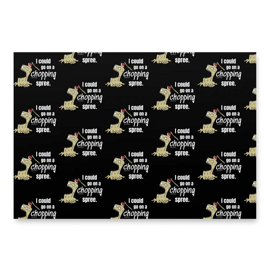 Chopping Spree White - Gift Wrapping Paper product image (3)