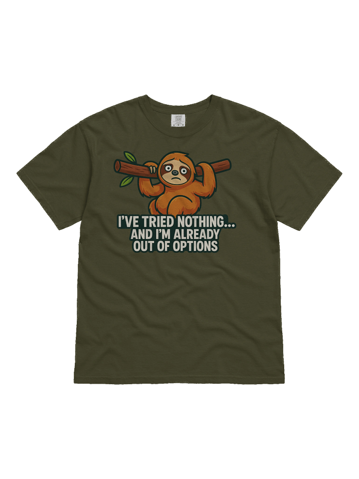 Sloth 'Out of Options' Heavyweight Tee product image (10)