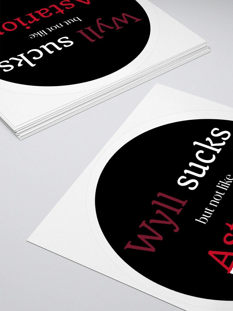 "Wyll Sucks But Not Like Astarion" Sticker product image (11)