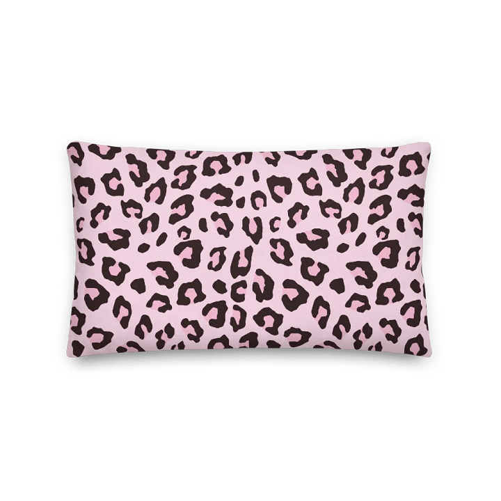 Leopard Print Pink Chocolate Throw Pillow product image (2)