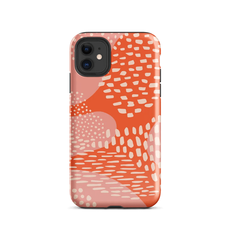 Abstract Orange and Pink Tough iPhone® Case product image (47)