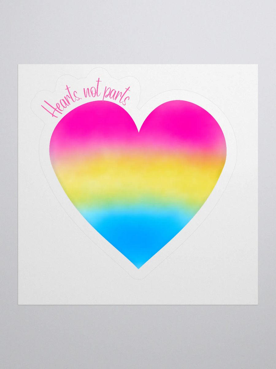 Hearts not parts sticker product image (3)