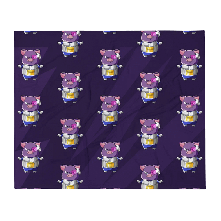 Pigeta with Scouter Frenzy Throw Blanket product image (2)
