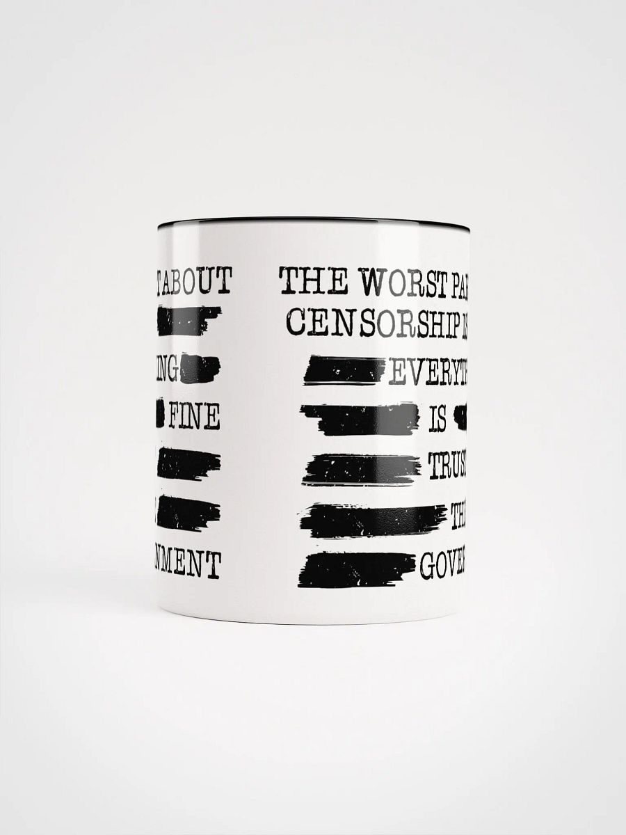 Trust The Government Censorship Mug product image (37)