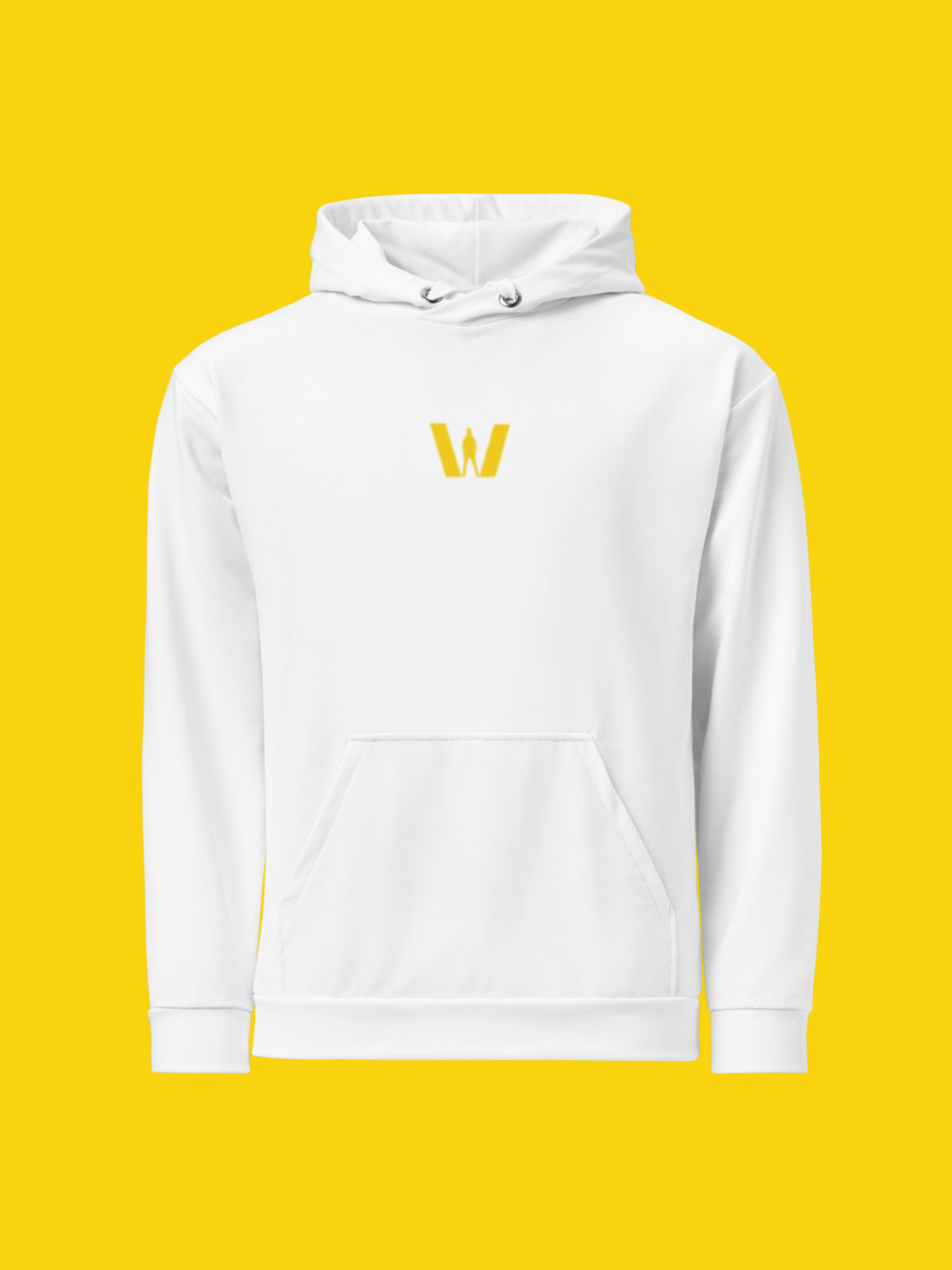 All-Over Print Recycled Unisex Hoodie, White | WIL Style product image (1)
