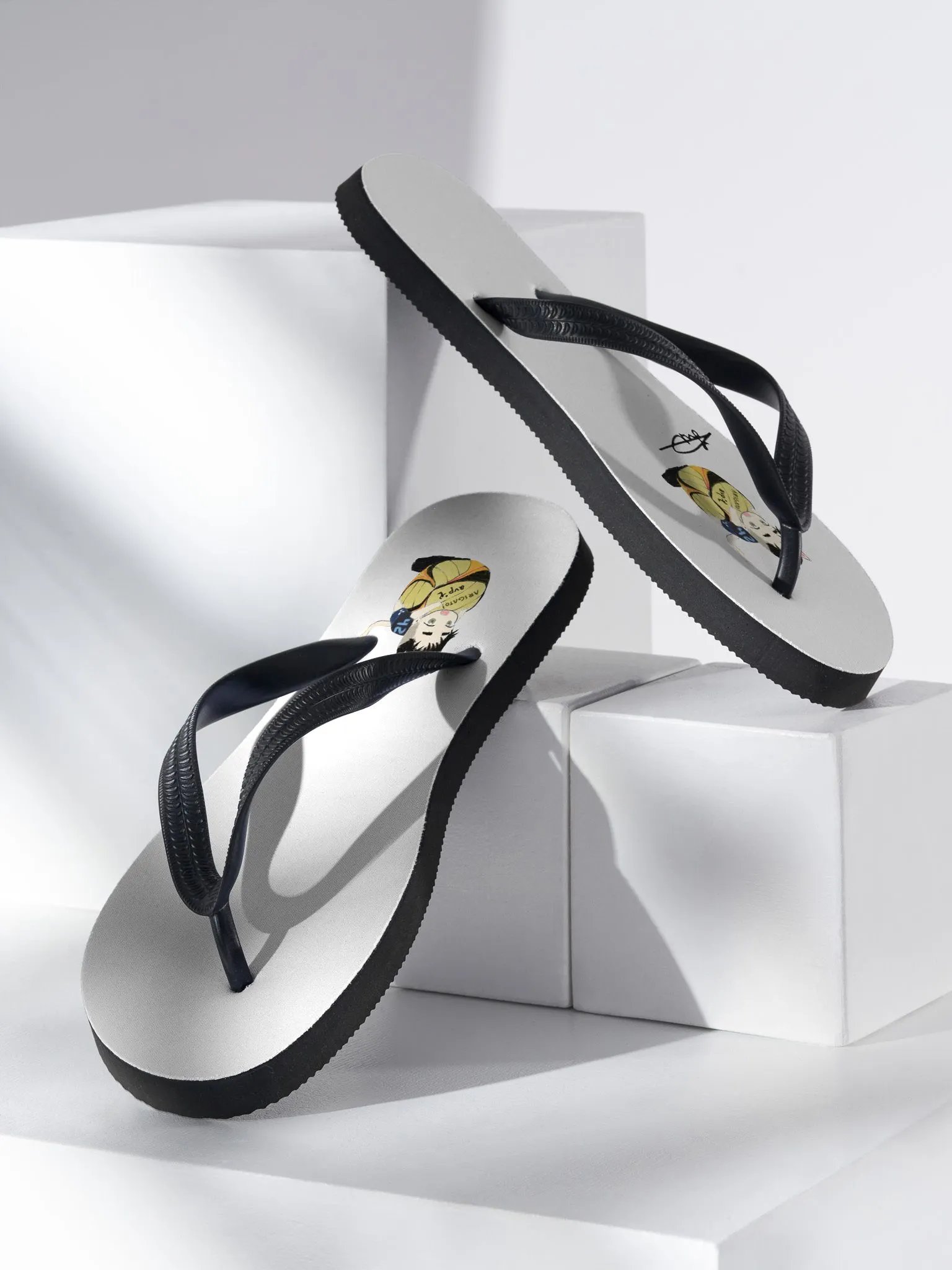 Arigato Neko Volleyball Flip Flops product image (2)