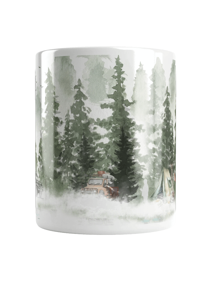 Mountain,Lake And Trees Mug Rustic Cabin For Outdoor Designs Rustic Cabin Ceramic 15oz Cabin Gifts CupAccent Coffee Mug product image (14)
