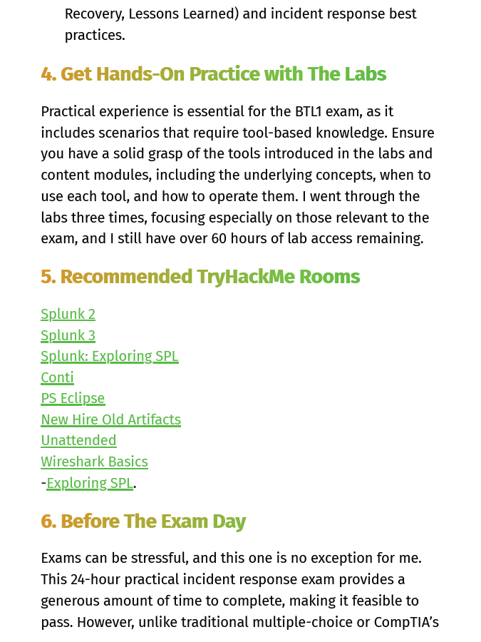 Certified Security Blue Team Level 1 Study Notes product image (2)