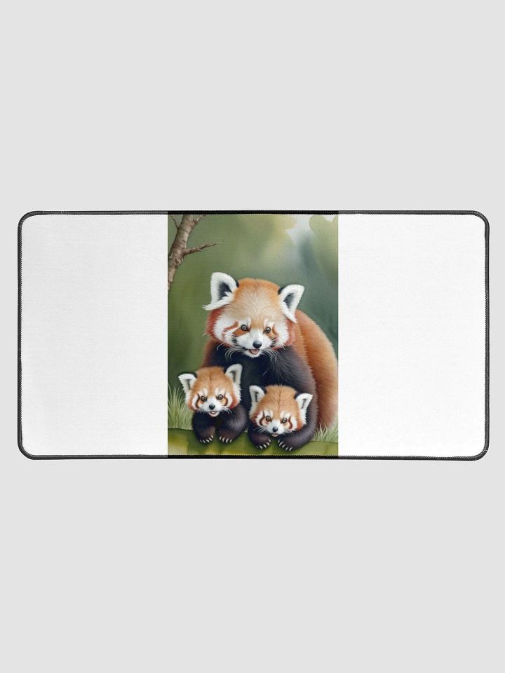 Red Panda Family Desk Mat product image (1)